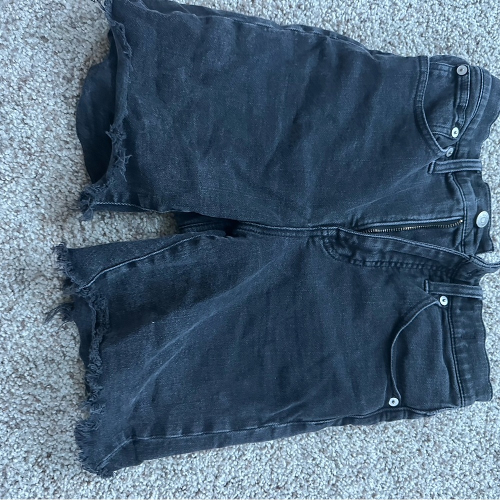 Madewell Black Denim Shorts
